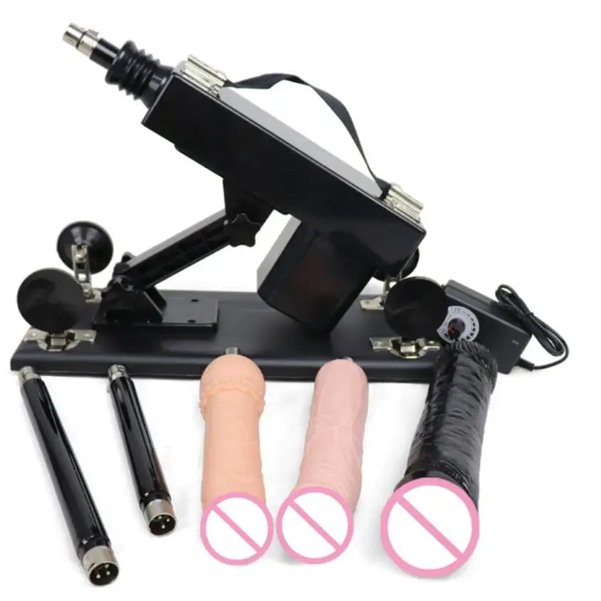 FREDORCH Automatic Sex Machine with Big Dildo Love Machine Masturbation Pumping Gun for Couple Men Adjustable Speed Sex Toys