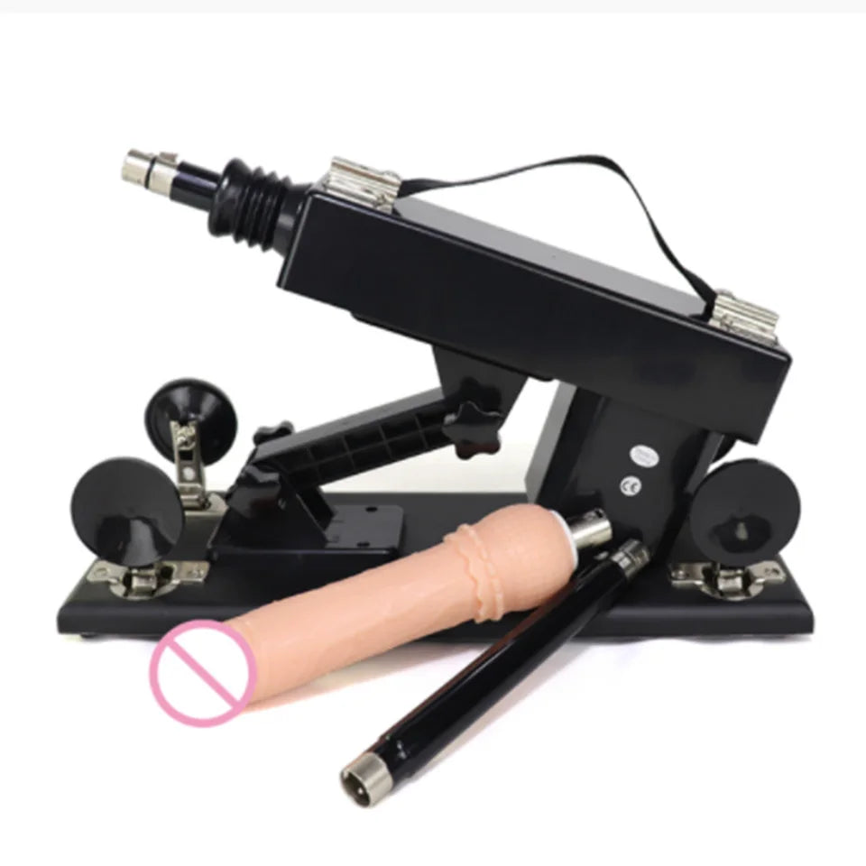 FREDORCH Automatic Sex Machine with Big Dildo Love Machine Masturbation Pumping Gun for Couple Men Adjustable Speed Sex Toys