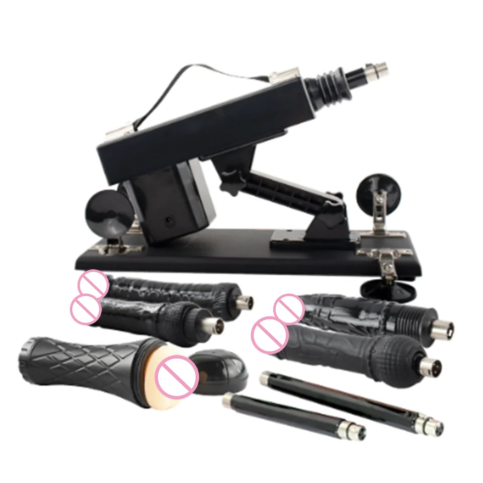 FREDORCH Automatic Sex Machine with Big Dildo Love Machine Masturbation Pumping Gun for Couple Men Adjustable Speed Sex Toys