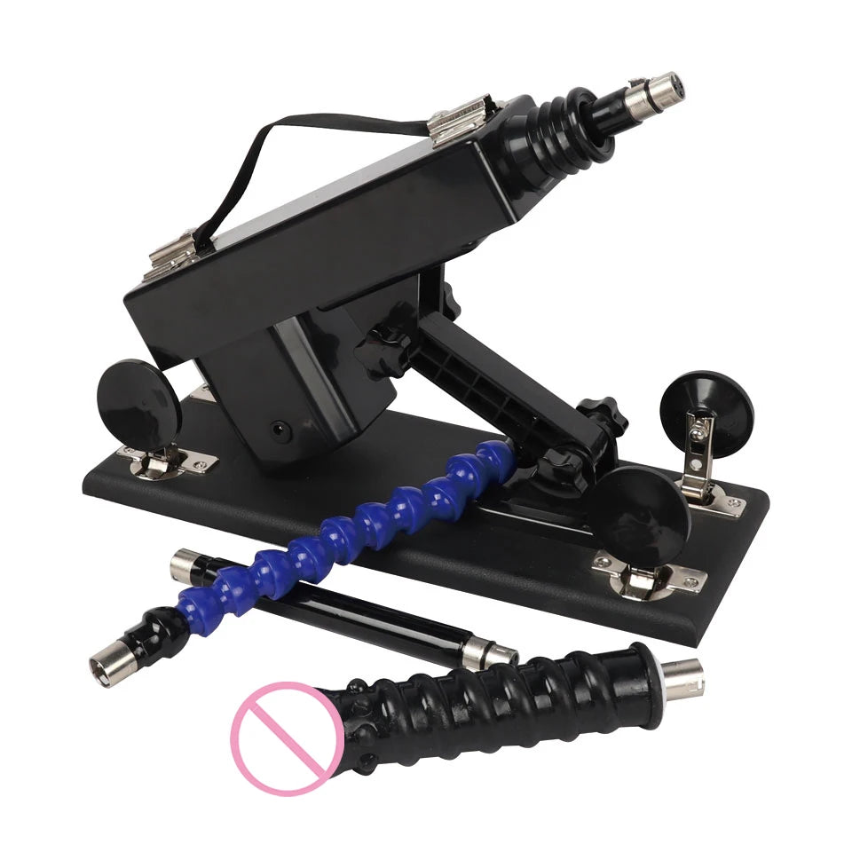 FREDORCH Automatic Sex Machine with Big Dildo Love Machine Masturbation Pumping Gun for Couple Men Adjustable Speed Sex Toys