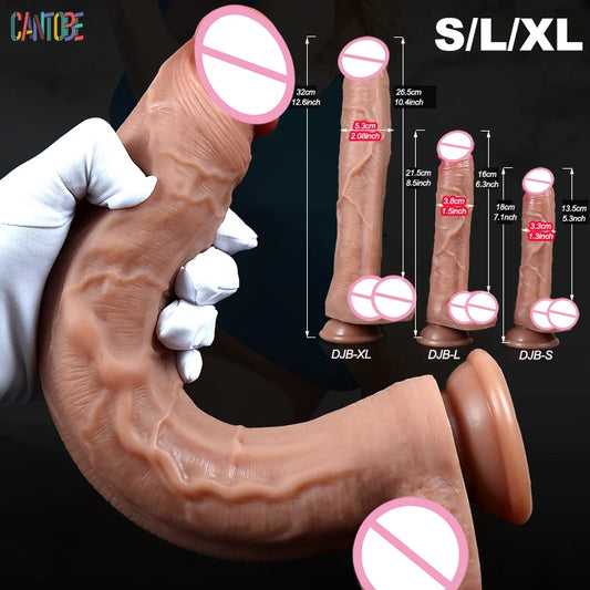 Adult supplies Realistic Dildos Silicone Layer Penis Suction Cup Adult Sexy Toys for Woman Men Vagina Anal Massage Stimulator