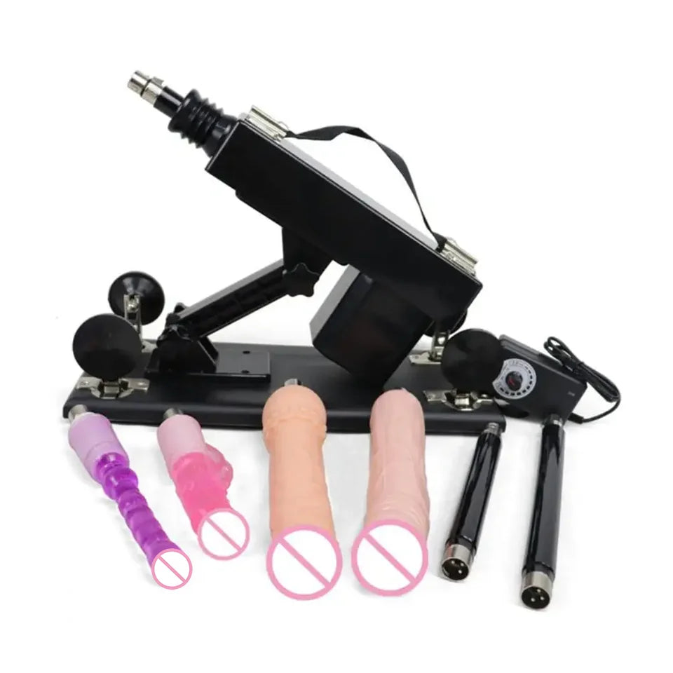 FREDORCH Automatic Sex Machine with Big Dildo Love Machine Masturbation Pumping Gun for Couple Men Adjustable Speed Sex Toys