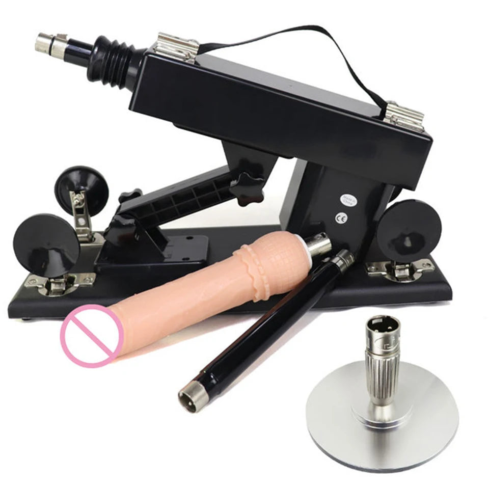 FREDORCH Automatic Sex Machine with Big Dildo Love Machine Masturbation Pumping Gun for Couple Men Adjustable Speed Sex Toys